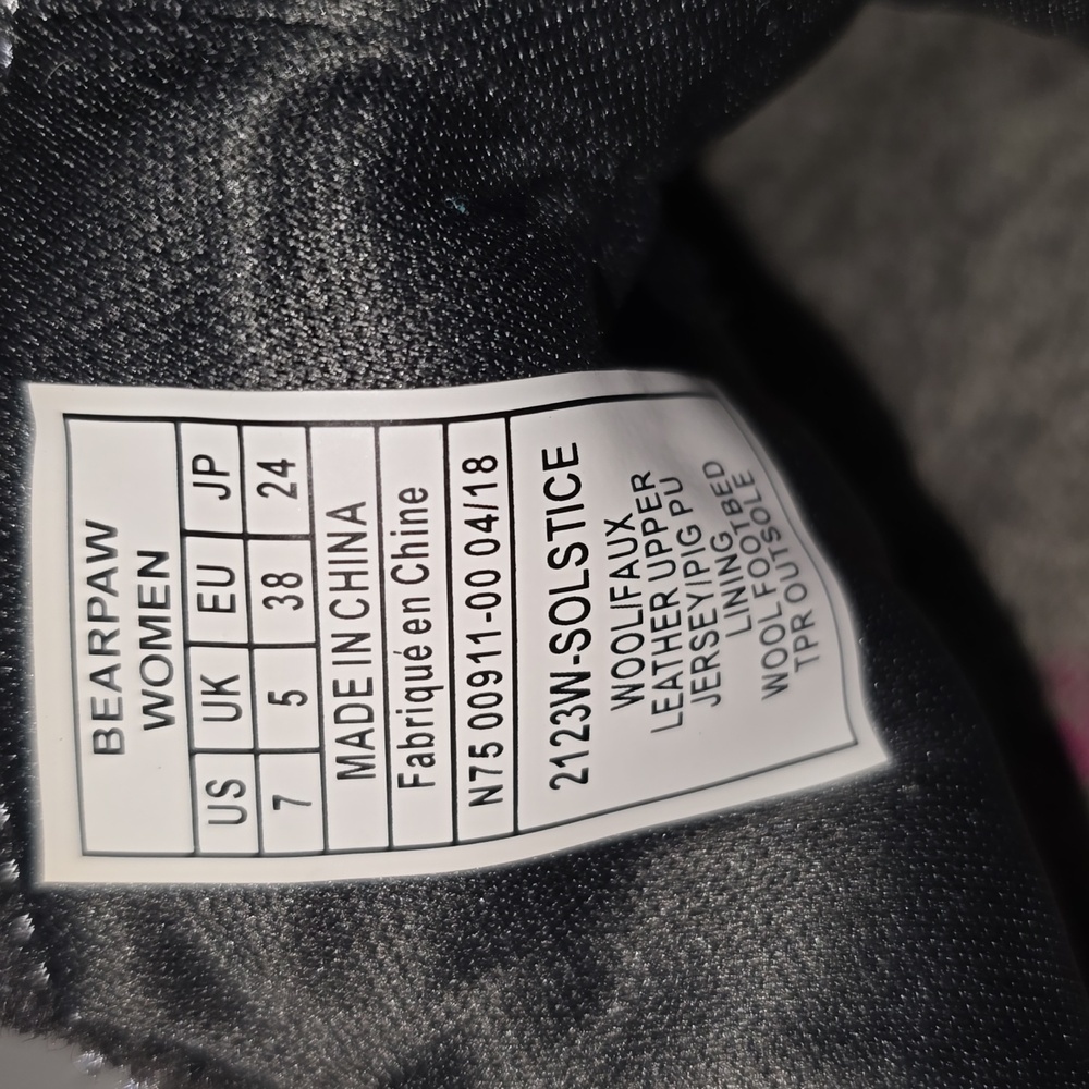 Bearpaw Solstice Women’s Size 7 Ankle Bootie WOOL Winter SIDE ZIP Gray - Picture 11 of 16